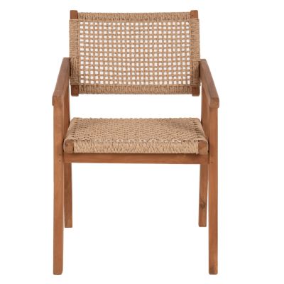 ARMCHAIR HM9403.01 SOLID TEAK NATURAL 54x60x85H