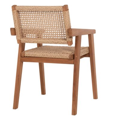 ARMCHAIR HM9403.01 SOLID TEAK NATURAL 54x60x85H