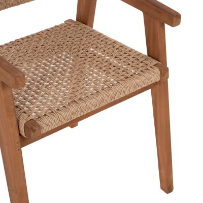 ARMCHAIR HM9403.01 SOLID TEAK NATURAL 54x60x85H