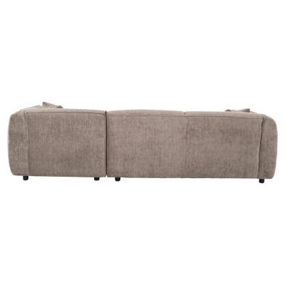 CORNER SOFA (RIGHT) TREAT HM3277.02R DARK BEIGE FABRIC 270x163x74Hcm.