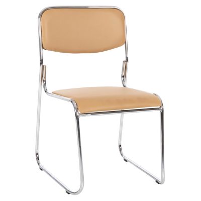 CONFERENCE/GUEST CHAIR MABEL HM1019.07 CHROMED FRAME-MOCHA PU 47x48x78Hcm.