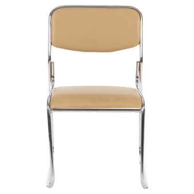 CONFERENCE/GUEST CHAIR MABEL HM1019.07 CHROMED FRAME-MOCHA PU 47x48x78Hcm.