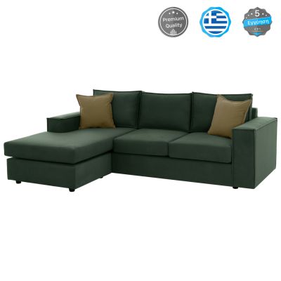 CORNER SOFA MONACO ΗΜ3257.17 INTERCHANGEABLE GREEN 240x170x86