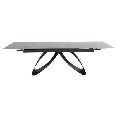 DINING TABLE TEGATT HM9850.02 CERAMIC TOP EXTENDABLE-BLACK 180-260x90x77Hcm.