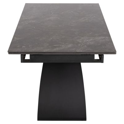 DINING TABLE TEGATT HM9850.02 CERAMIC TOP EXTENDABLE-BLACK 180-260x90x77Hcm.