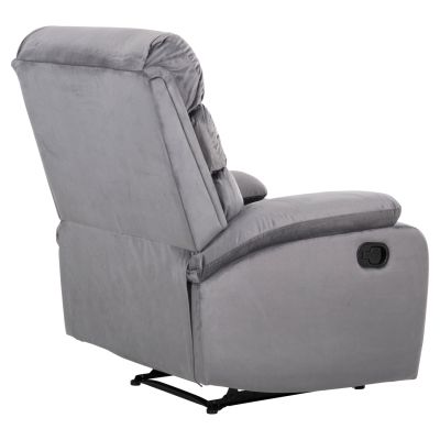 ARMCHAIR MASSAGE YASUMU HM9784.01 GREY VELVET 80x93x100Hcm.