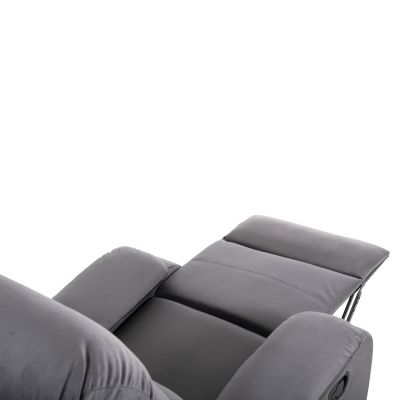 ARMCHAIR MASSAGE YASUMU HM9784.01 GREY VELVET 80x93x100Hcm.