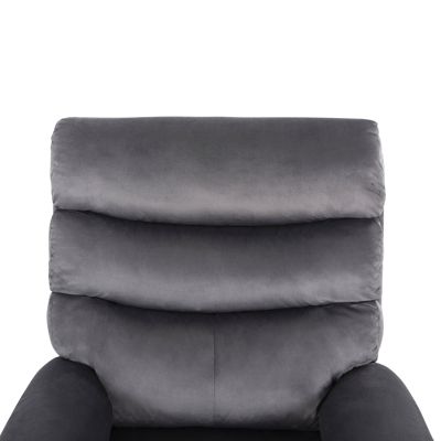 ARMCHAIR MASSAGE YASUMU HM9784.01 GREY VELVET 80x93x100Hcm.