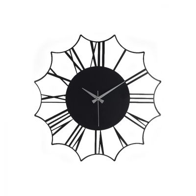 WALL CLOCK METAL BLACK HM7446 Φ50 cm.