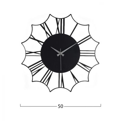 WALL CLOCK METAL BLACK HM7446 Φ50 cm.