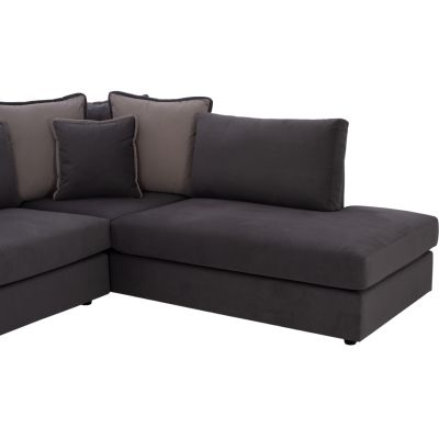 Corner sofa HOME, grey, 2pcs, right corner