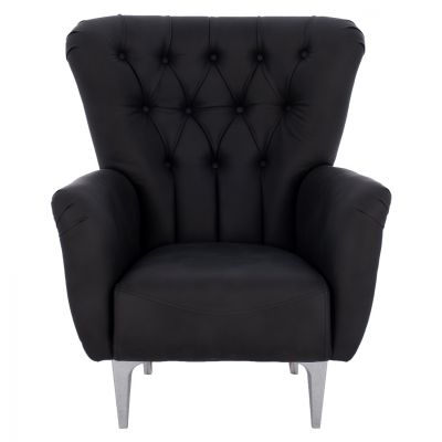 HM9217.01 bergere, black, Chesterfield-style, 87x88x100