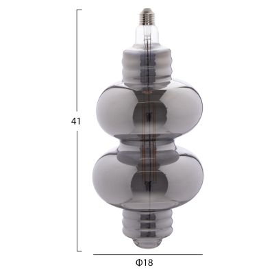 LIGHT BULB LED FILAMENT 8W E27 3000K SMOKE COLOR DIMMABLE HM4053.03