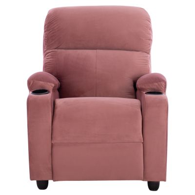 HM0122.12 armchair relax, dusty pink velvet, recline mechanism, 80x95x103