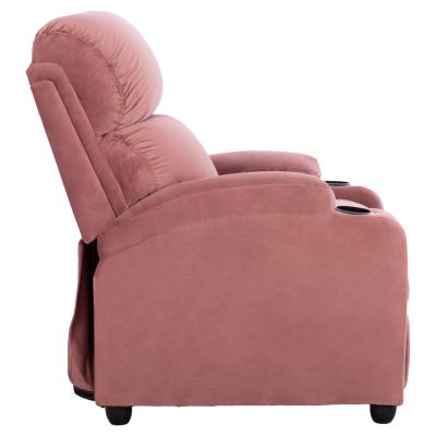 HM0122.12 armchair relax, dusty pink velvet, recline mechanism, 80x95x103