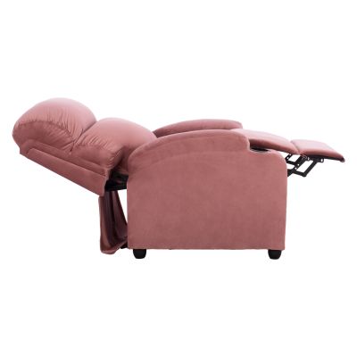 HM0122.12 armchair relax, dusty pink velvet, recline mechanism, 80x95x103