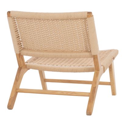 HM8917.01 armchair ANIKA indoors wooden rope-knitted 67,5x75x73,5H