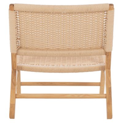 HM8917.01 armchair ANIKA indoors wooden rope-knitted 67,5x75x73,5H