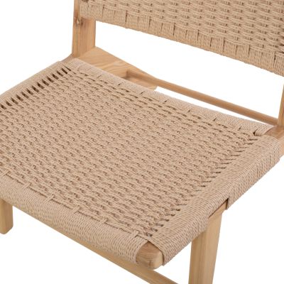 HM8917.01 armchair ANIKA indoors wooden rope-knitted 67,5x75x73,5H