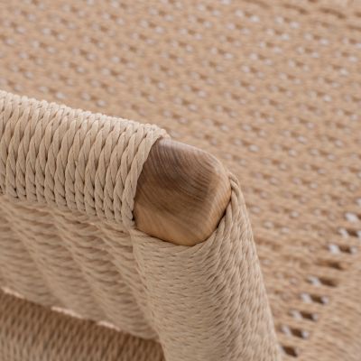 HM8917.01 armchair ANIKA indoors wooden rope-knitted 67,5x75x73,5H