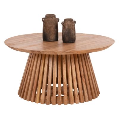 LIVING ROOM TABLE FRANTZ HM9387.01 SOLID MINDI NATURAL D80X40H