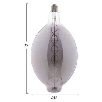 LIGHT BULB HM4051.03 LED FILAMENT 8W E27 3000K SMOKE COLOR DIMMABLE