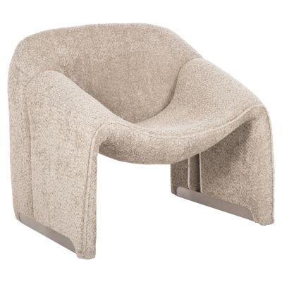 ARMCHAIR SPINER HM9599.08 BEIGE BOUCLE FABRIC 81x64x74Hcm.