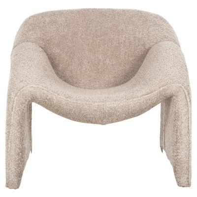 ARMCHAIR SPINER HM9599.08 BEIGE BOUCLE FABRIC 81x64x74Hcm.