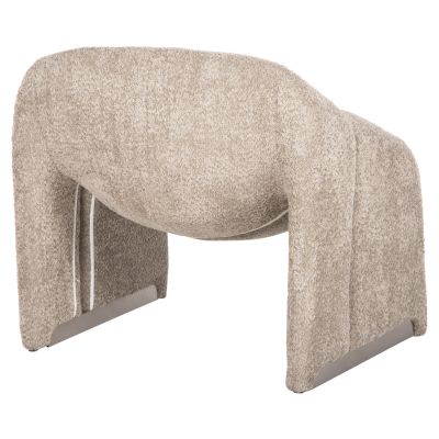 ARMCHAIR SPINER HM9599.08 BEIGE BOUCLE FABRIC 81x64x74Hcm.