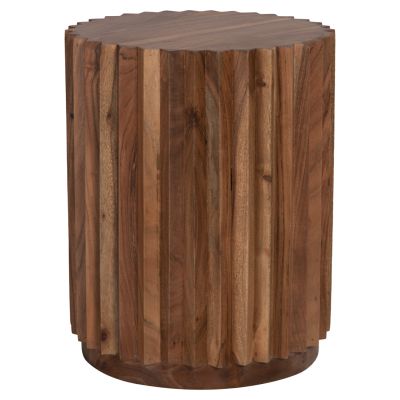 SIDE TABLE ROUND SEDGE HM9696 SOLID ACACIA-NATURAL COLOR Φ40x50Hcm.