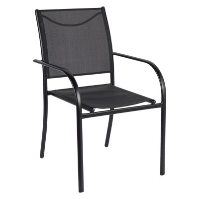 ВЪНШНО КРЕСЛО REDAN HM5976.03 ЧЕРЕН МЕТАЛ-ЧЕРЕН ТЕКСТИЛЕН 56x60x88Hcm.