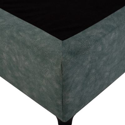 Bed Milo HM646.27, green NUBUCK-type fabric, 120x200cm