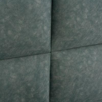 Bed Milo HM646.27, green NUBUCK-type fabric, 120x200cm