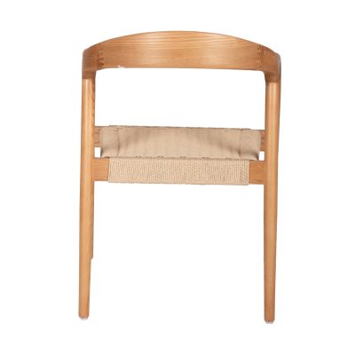 ARMCHAIR HM9874 ASHWOOD FRAME-PAPER ROPE SEAT 57x54x78Hcm.