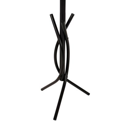 FLOOR STANDING HANGER HM9575.01 METALLIC IN BLACK COLOR-7 HANGING POSITIONS 41x41x176Hcm.