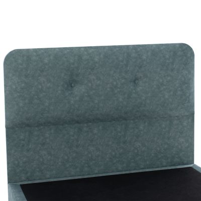 HM648.27 bed, light green nubuck-type fabric, 120x200