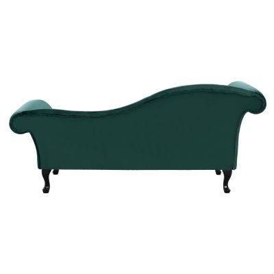 RECLINER COUCH CHESTERFIELD-STYLE NIOVI HM3007.03 CYPRESS GREEN VELVET-BLACK WOODEN LEGS 187x61x82Hcm