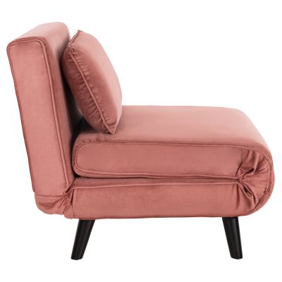 ARMCHAIR-BED BRAXTON HM8425.22 DUSTY PINK VELVET 78x88x78Hcm.