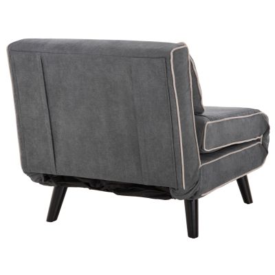 ARMCHAIR-BED BRAXTON HM8425.10 DARK GREY FABRIC 78x88x78Hcm.