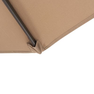 FOLDING UMBRELLA GELDORF HM6092 METAL & POLYESTER SHADE IN BROWN Φ260x245Hcm.