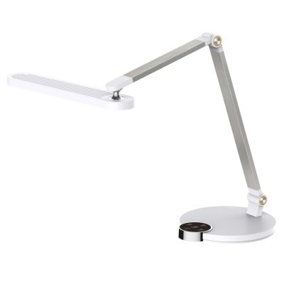 DESK LAMP LED BLAIN PRO HM4454.01 ABS BASE IN WHITE-GREY ALUMINUM ARMS 51,8x40Hcm.