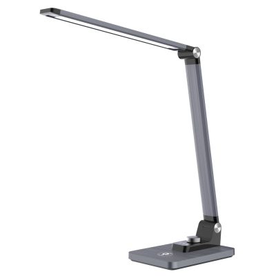 DESK LAMP LED BLAIN PRO HM4458.07 ABS BASE AND ALUMINUM ARMS IN GREY COLOR 35,6x43,1Hcm.