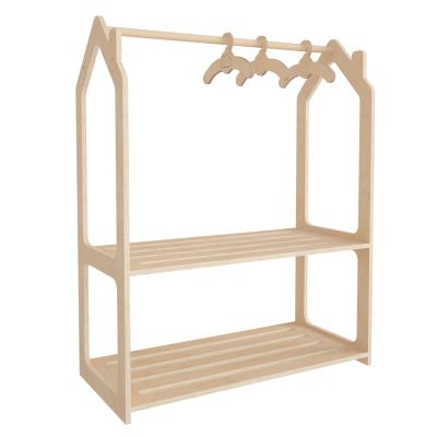 CHILDREN'S HANGER SANI HM18225.03 BIRCH WOOD IN NATURAL COLOR 86x49x110Hcm.