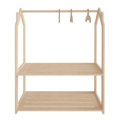 CHILDREN'S HANGER SANI HM18225.03 BIRCH WOOD IN NATURAL COLOR 86x49x110Hcm.