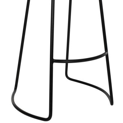 BAR-STOOL TOON WOOD-METAL IN NATURAL-BLACK 45X36X71Hcm.HM9333.01