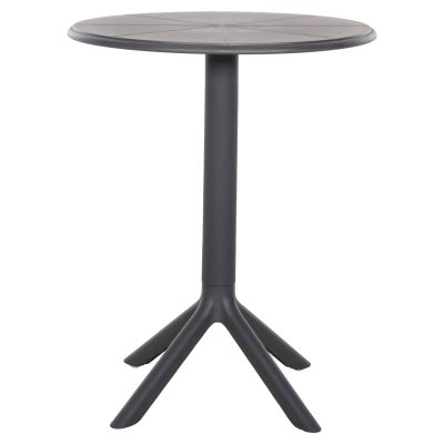 ROUND POLYPROPYLENE TABLE TERRIN HM6124.20 GREY Φ61x77Hcm.