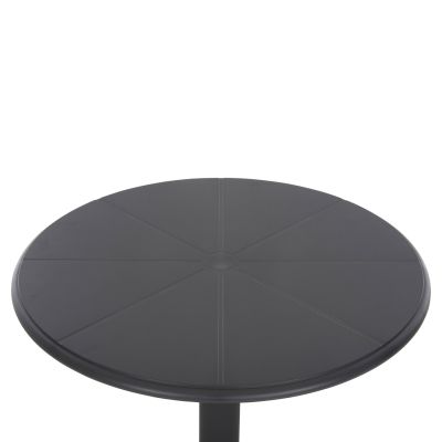 ROUND POLYPROPYLENE TABLE TERRIN HM6124.20 GREY Φ61x77Hcm.