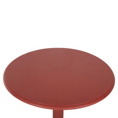 ROUND POLYPROPYLENE TABLE TERRIN HM6124.16 RED Φ61x77Hcm.