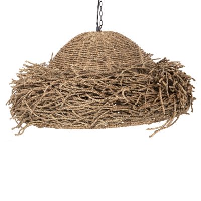 CEILING PENDANT LAMP HM4347 SEAGRASS IN NATURAL COLOR Φ72x30-140Hcm.