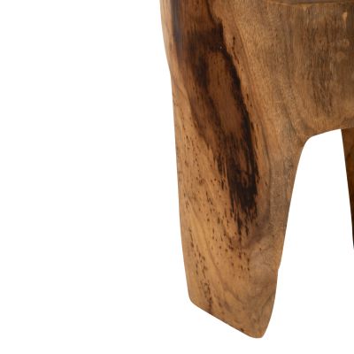 3-LEG STOOL SOLID TEAK NATURAL COLOR Φ30x40Hcm.HM9349